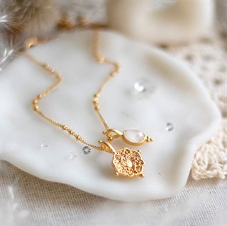 Ananda Soul - Inner Knowing - Halskæde - Guld - Moonstone/White